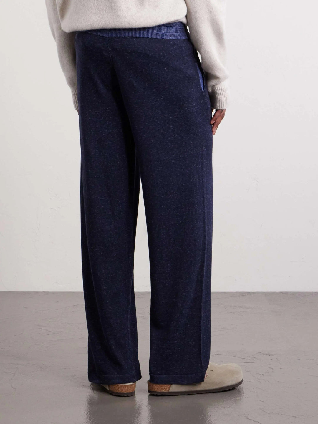 Straight-Leg Cotton and Wool-Blend Drawstring Sweatpants