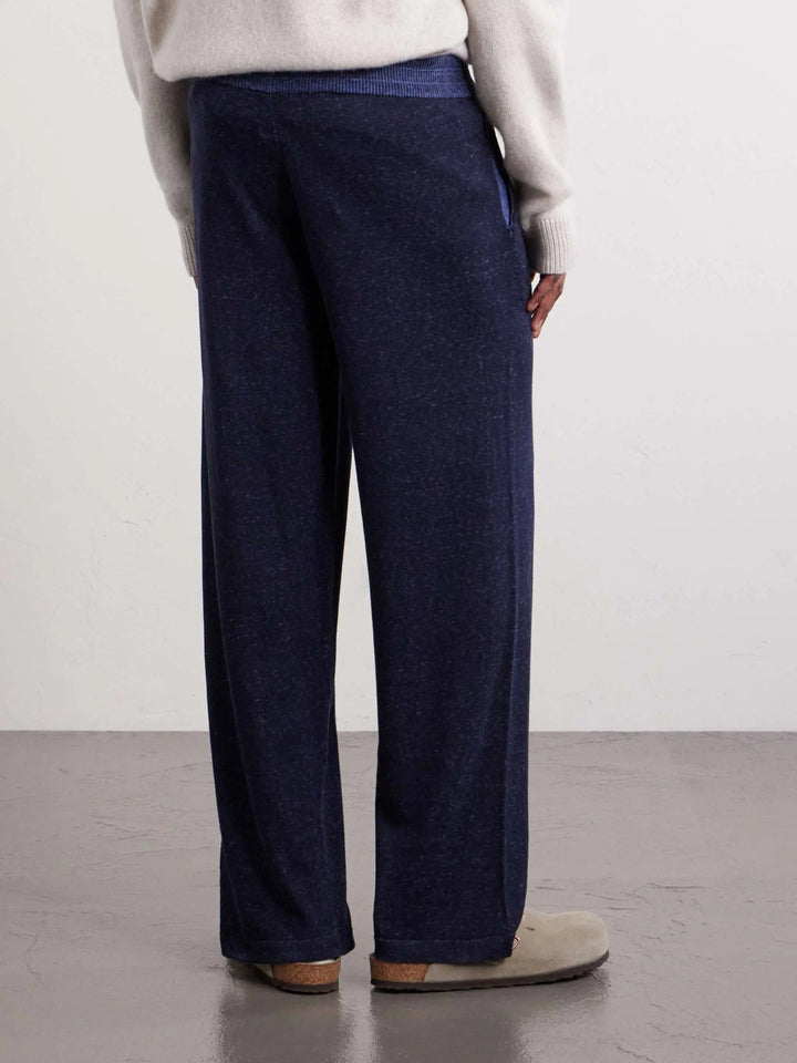 Straight-Leg Cotton and Wool-Blend Drawstring Sweatpants
