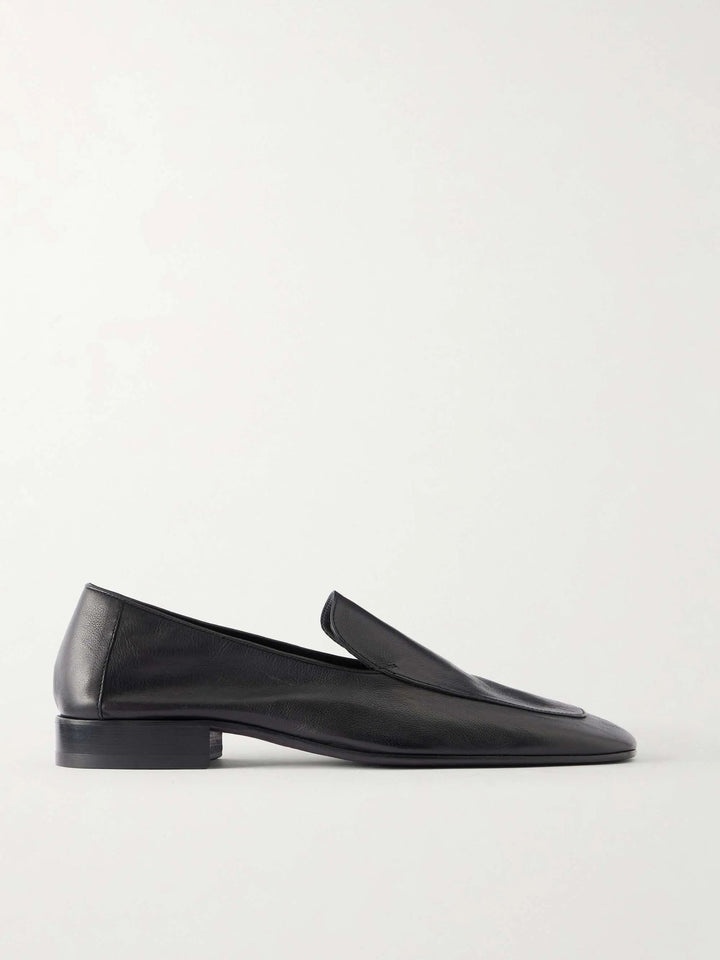 Leather Loafers Black