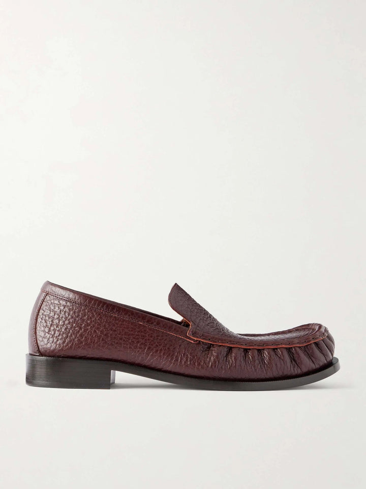Leather Loafers Burgundy
