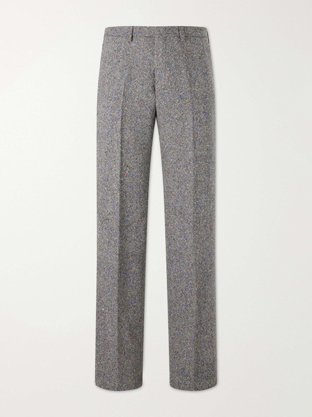 Straight-Leg Wool-Twill Trousers