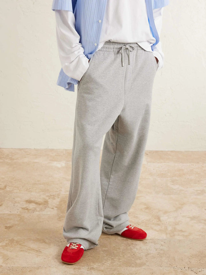 Cotton-Jersey Sweatpants Gray