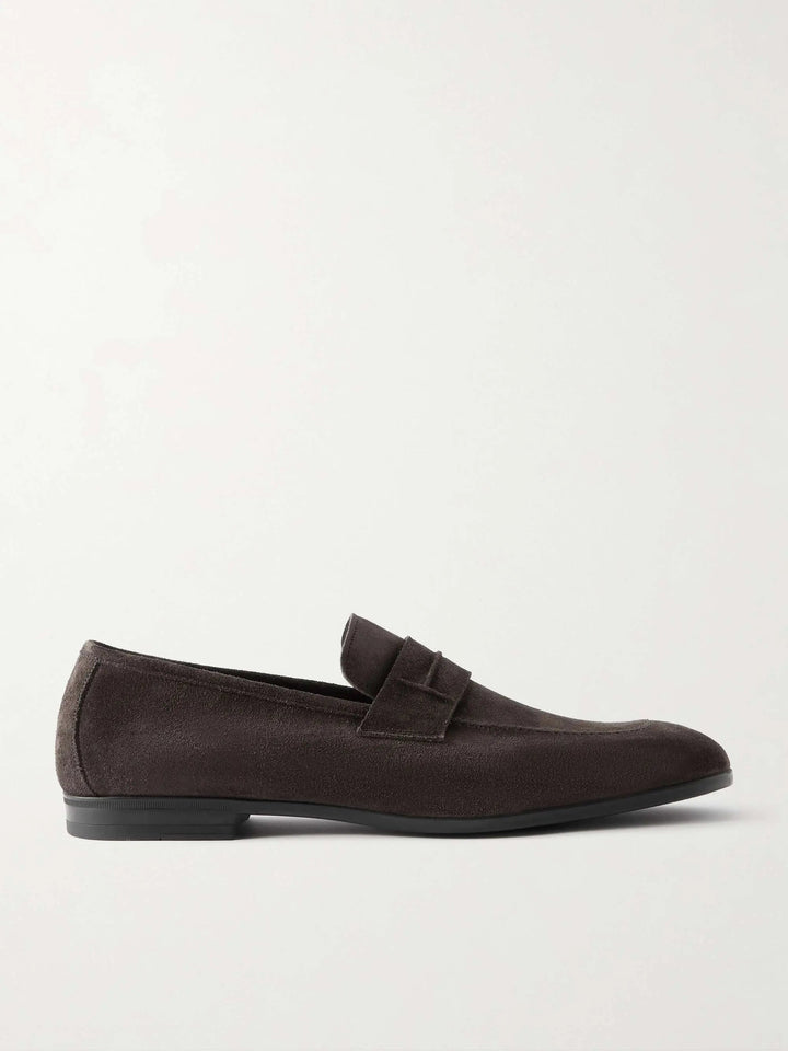 Suede Penny Loafers