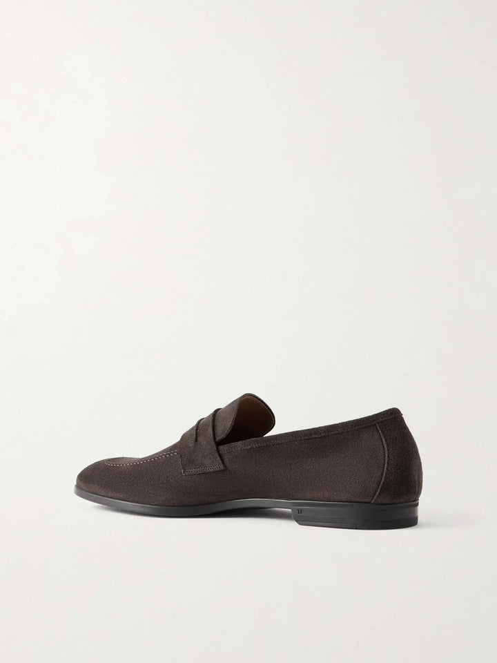 Suede Penny Loafers
