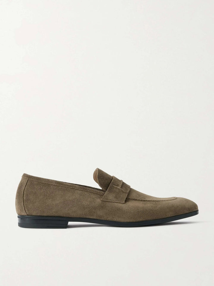 Suede Penny Loafers