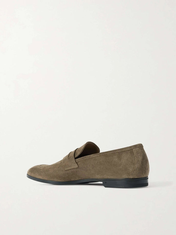 Suede Penny Loafers