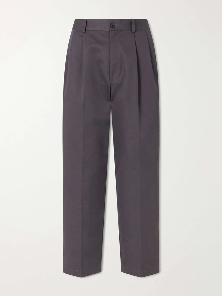 Wide-Leg Drill Trousers