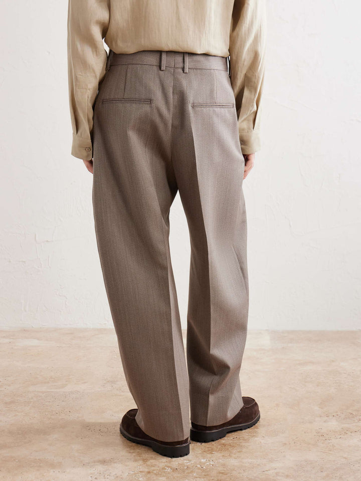 Tapered Wool Trousers