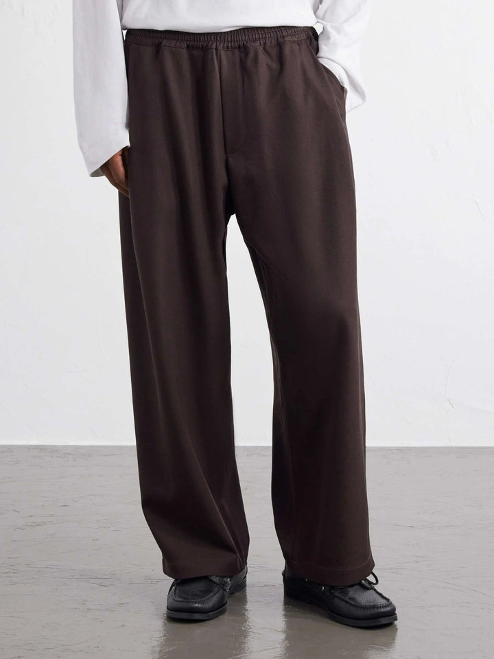Wide-Leg Wool Trousers