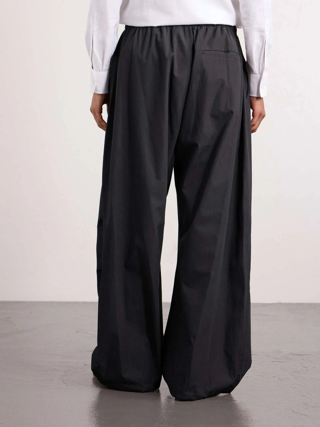 Cotton Wide-Leg Trousers