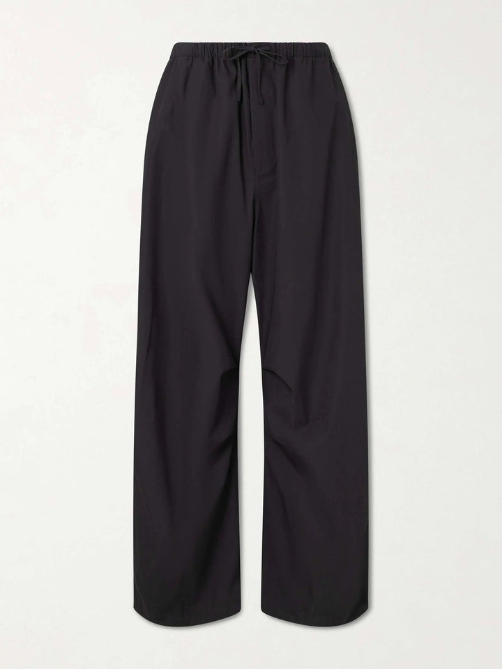 Cotton Wide-Leg Trousers