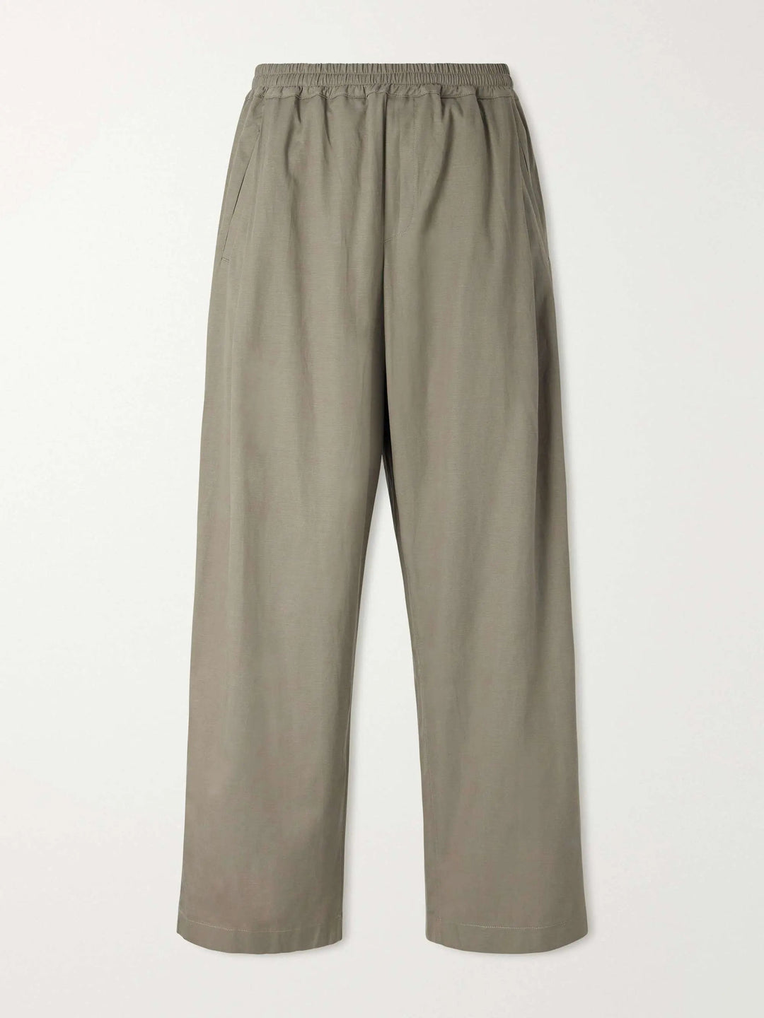 Cotton Wide-Leg Trousers