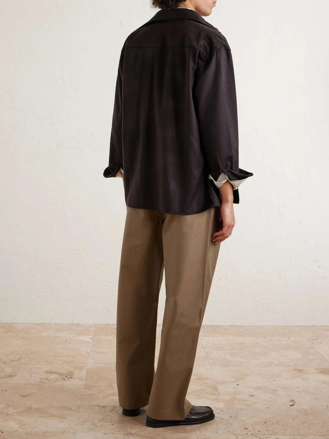 Cotton Wide-Leg Trousers