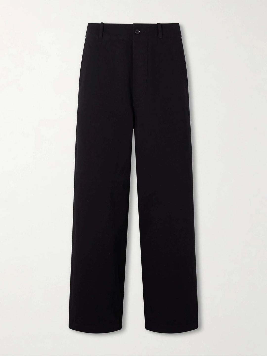 Wide-Leg Cotton-Drill Trousers