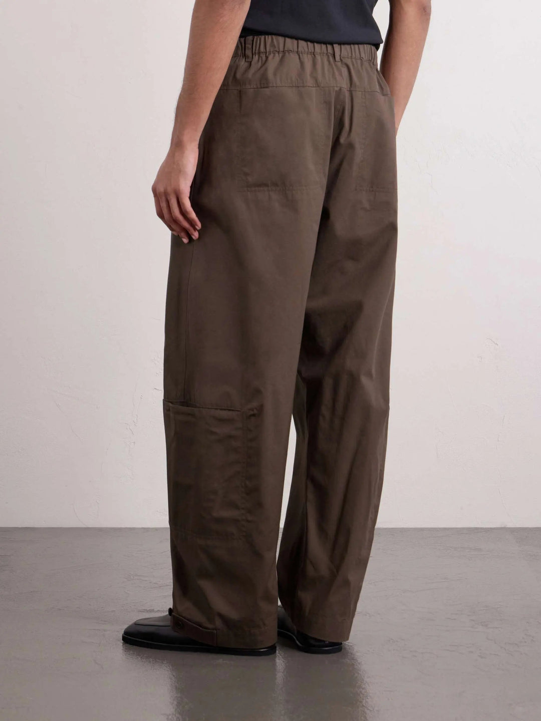 Cotton-Blend Wide-Leg Trousers