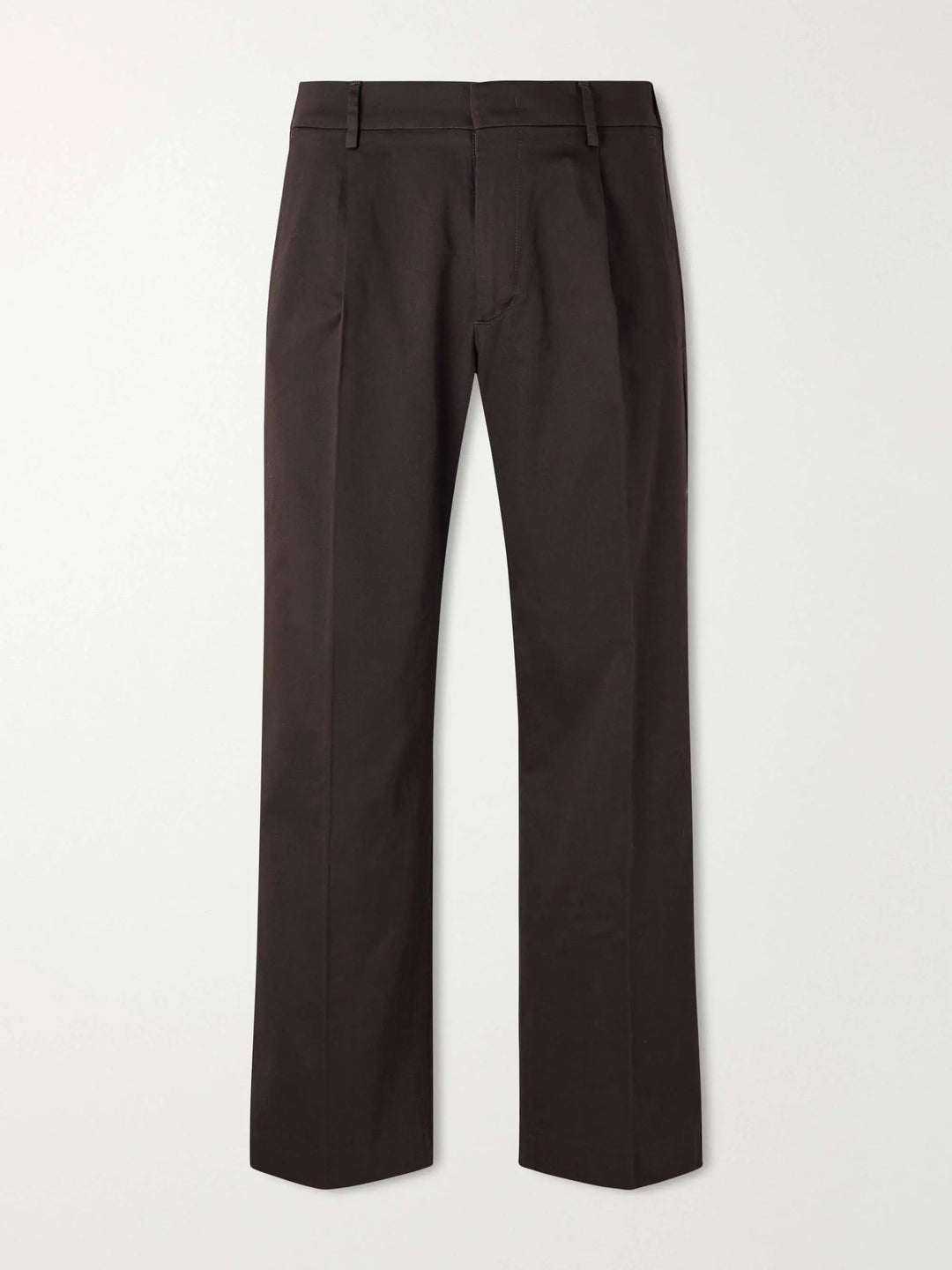 Wide-Leg Pleated Trousers