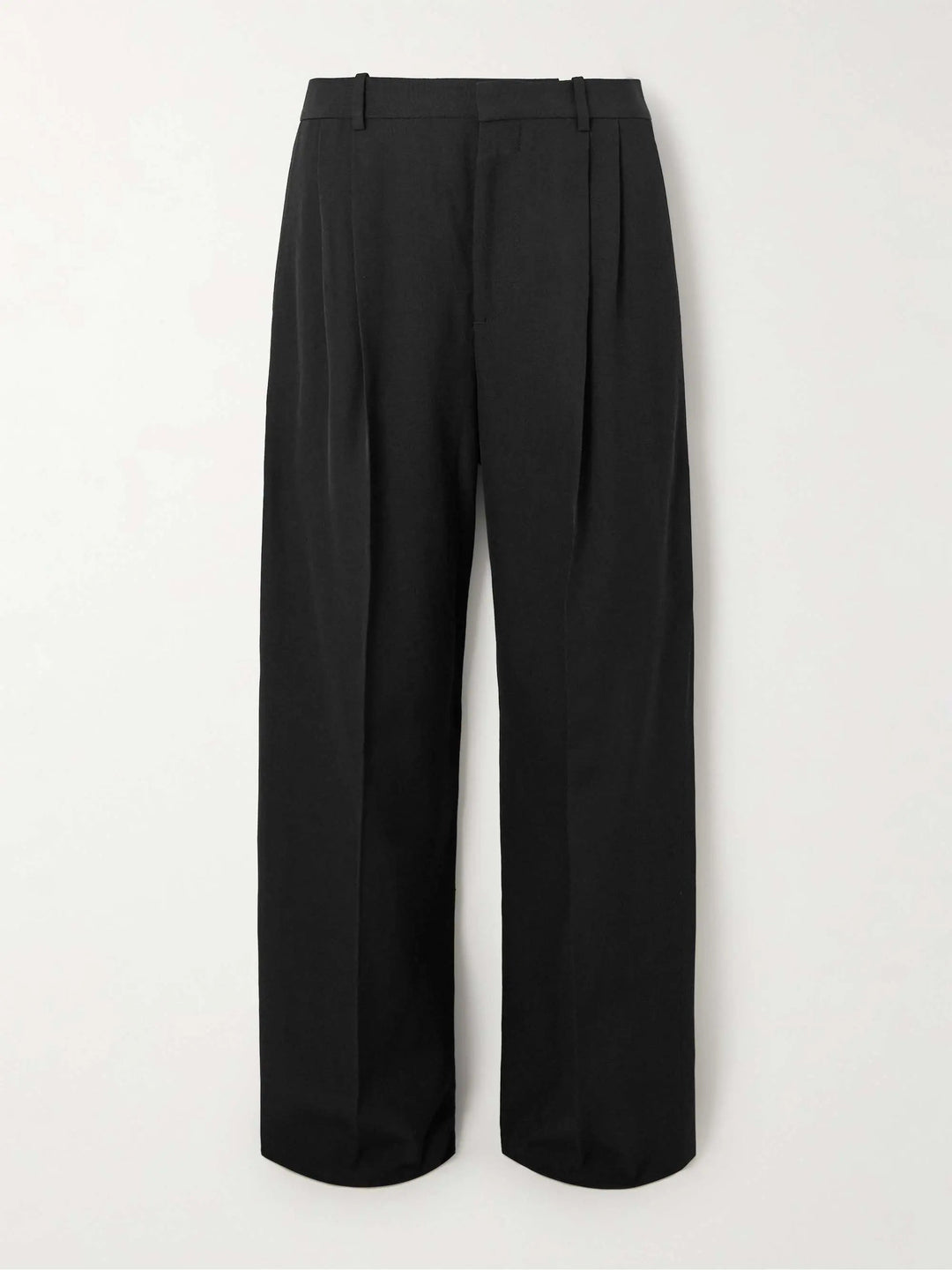 Wide-Leg Pleated Pants