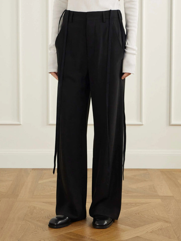 jersey wide-leg pants