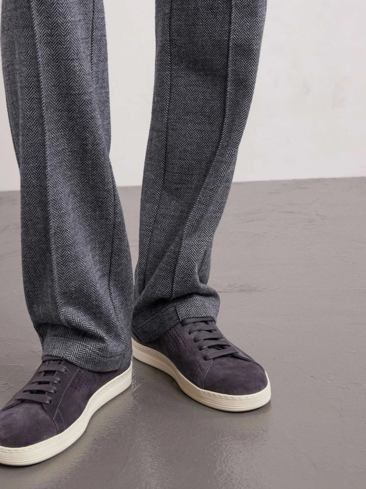 Straight-Leg Cotton and Silk-Blend Drawstring Trousers