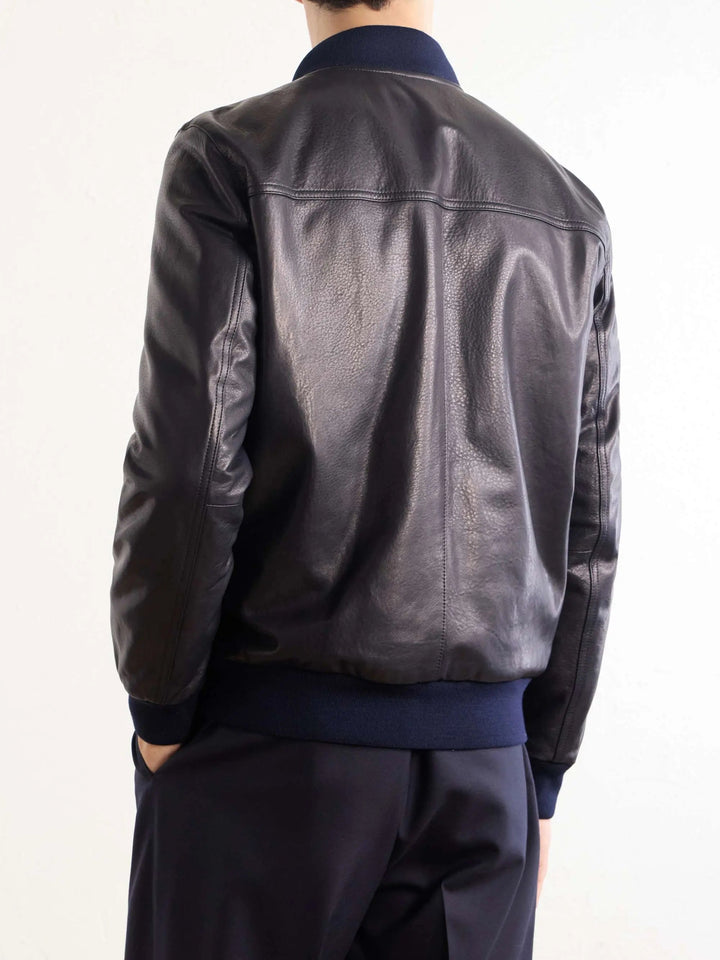 Leather Bomber Jacket