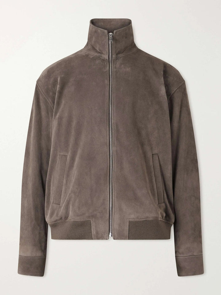 Suede Bomber Jacket