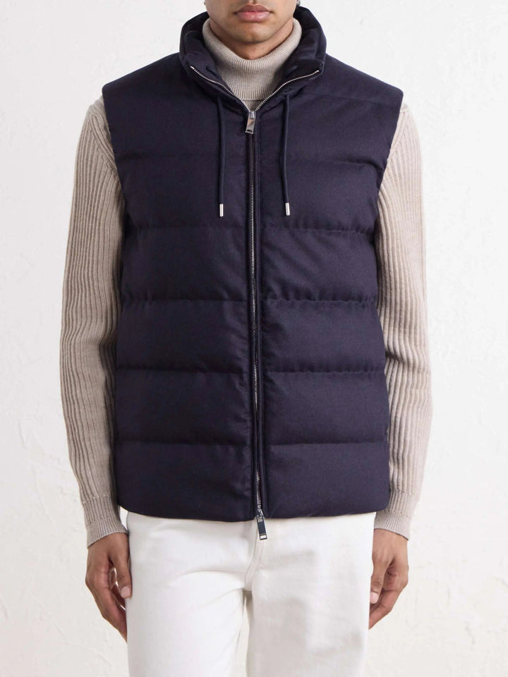 Padded Wool Blend Gilet