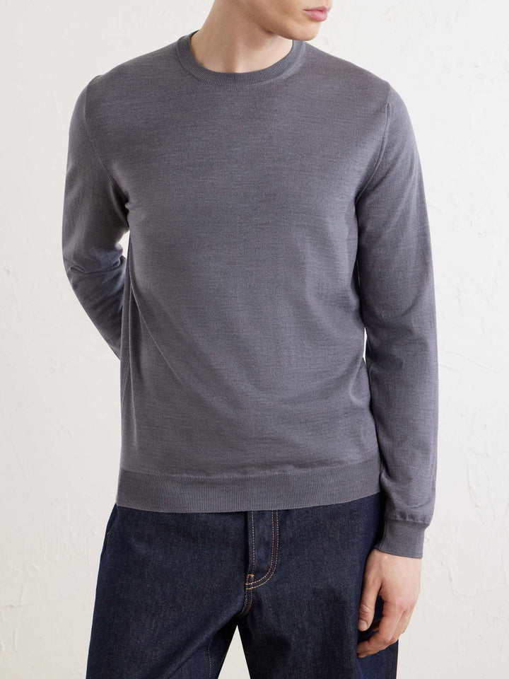 Wool-blend Sweater Light Grey