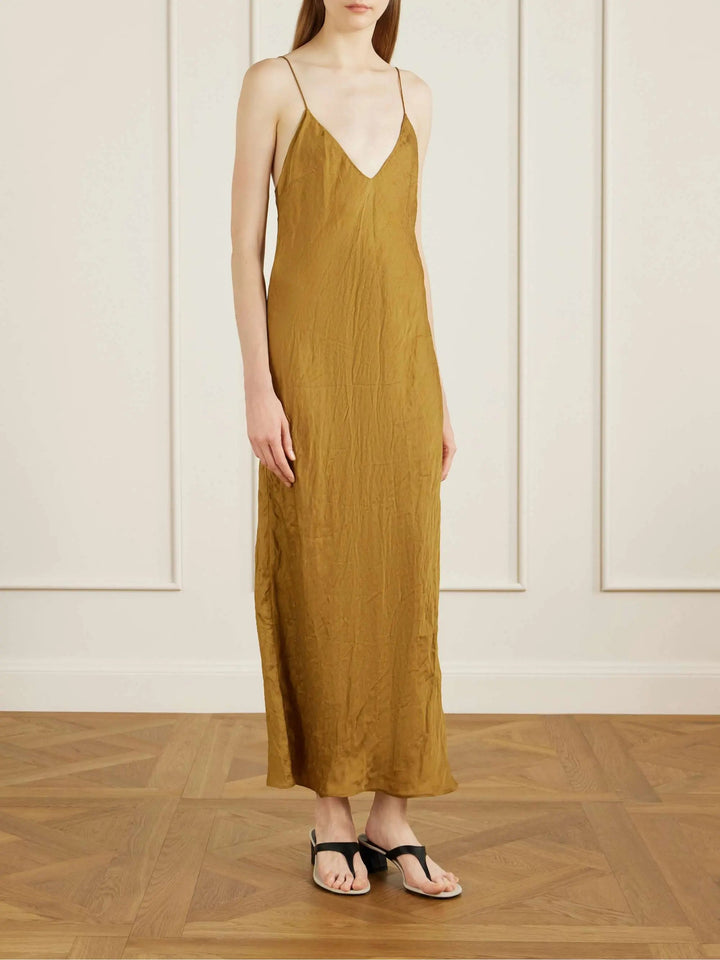 Wrinkled maxi dress