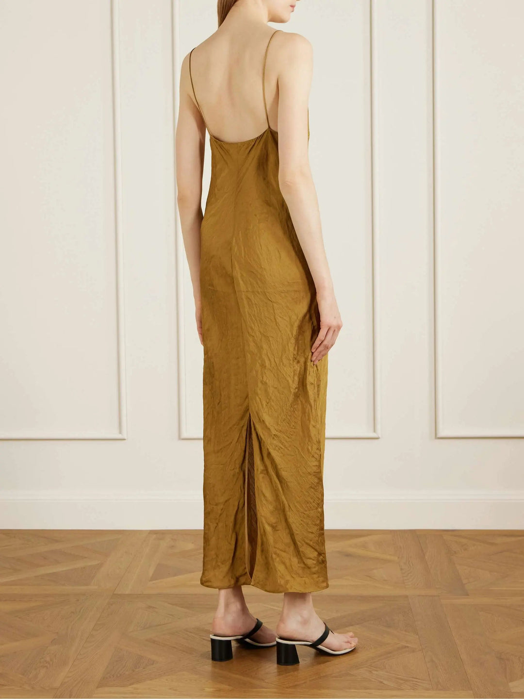 Wrinkled maxi dress