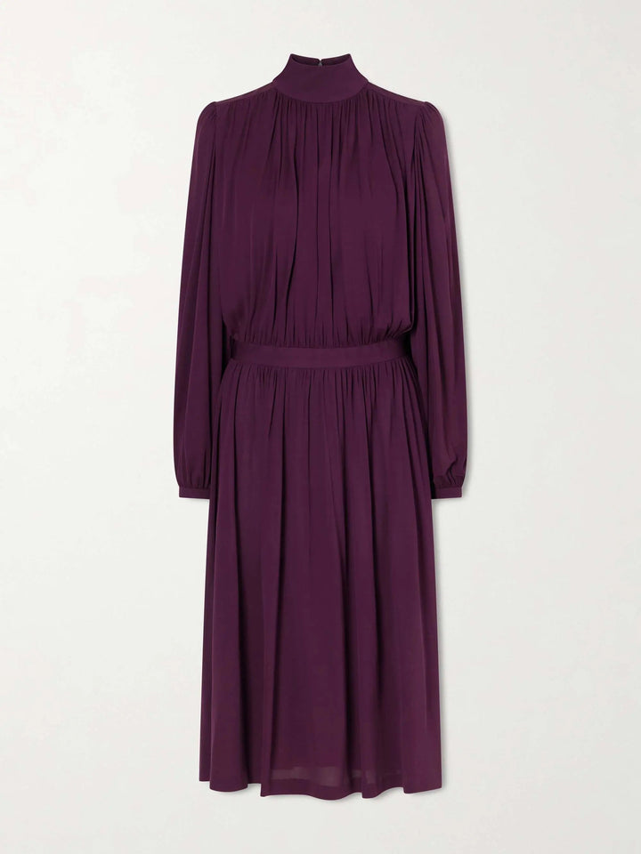 Long midi dress purple