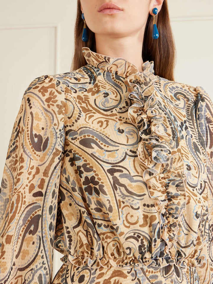 Print mini dress