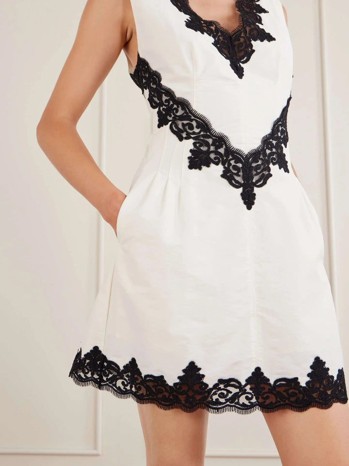 Faille mini dress