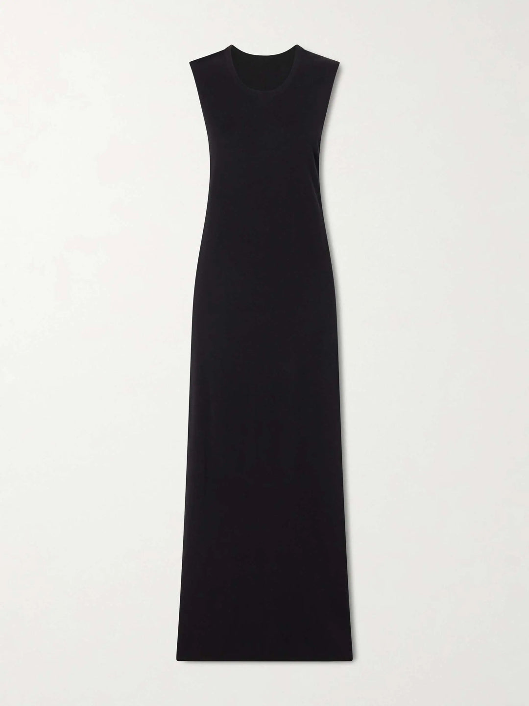 Silk maxi dress black