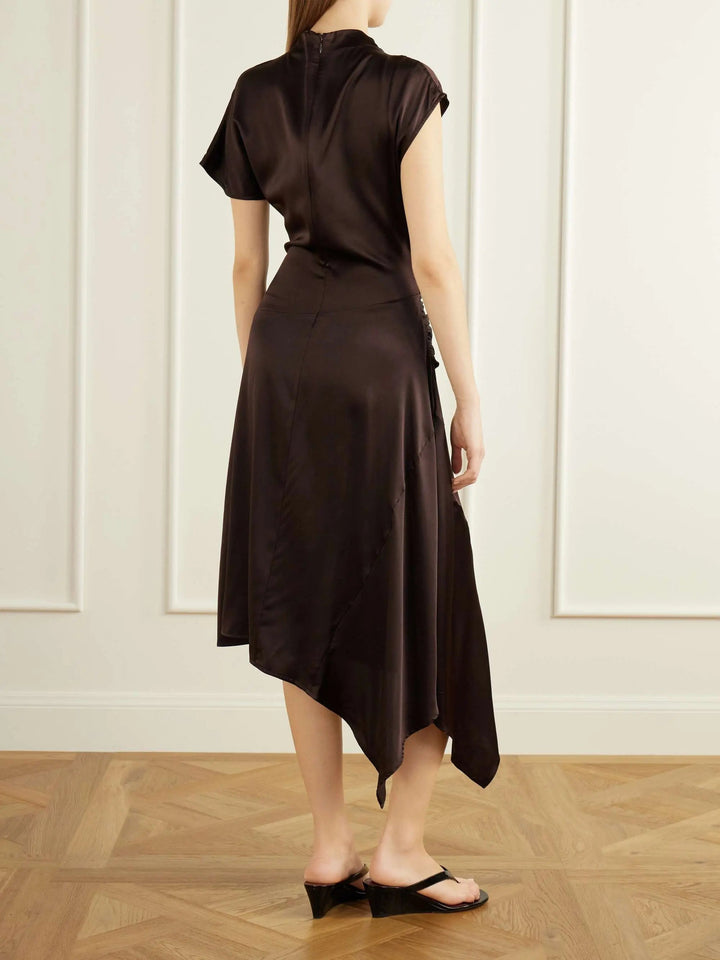 Satin midi dress