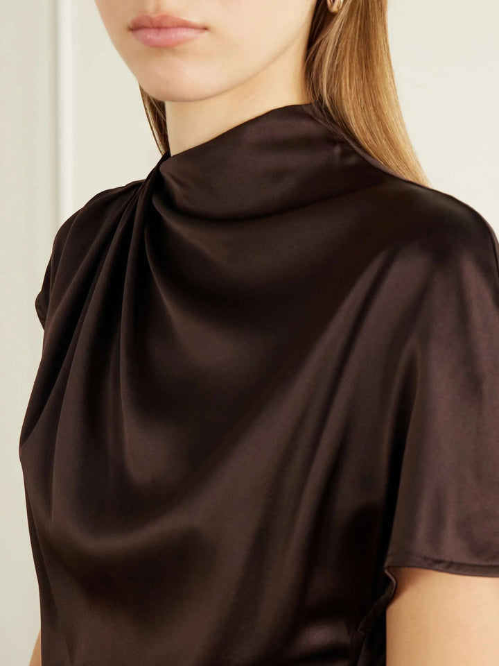 Satin midi dress