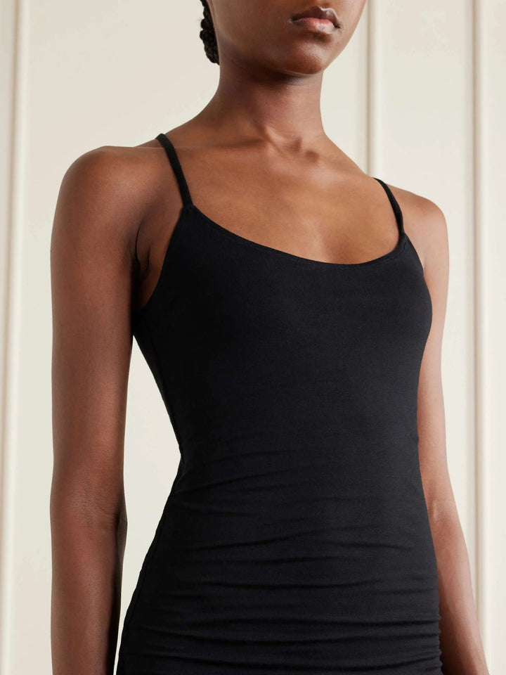 Stretch-cotton midi dress