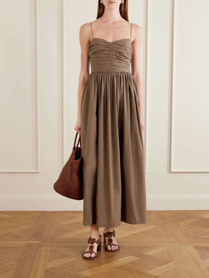 Organic cotton midi dress
