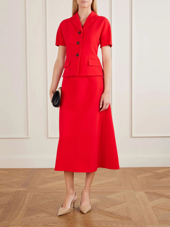 Wool midi dress