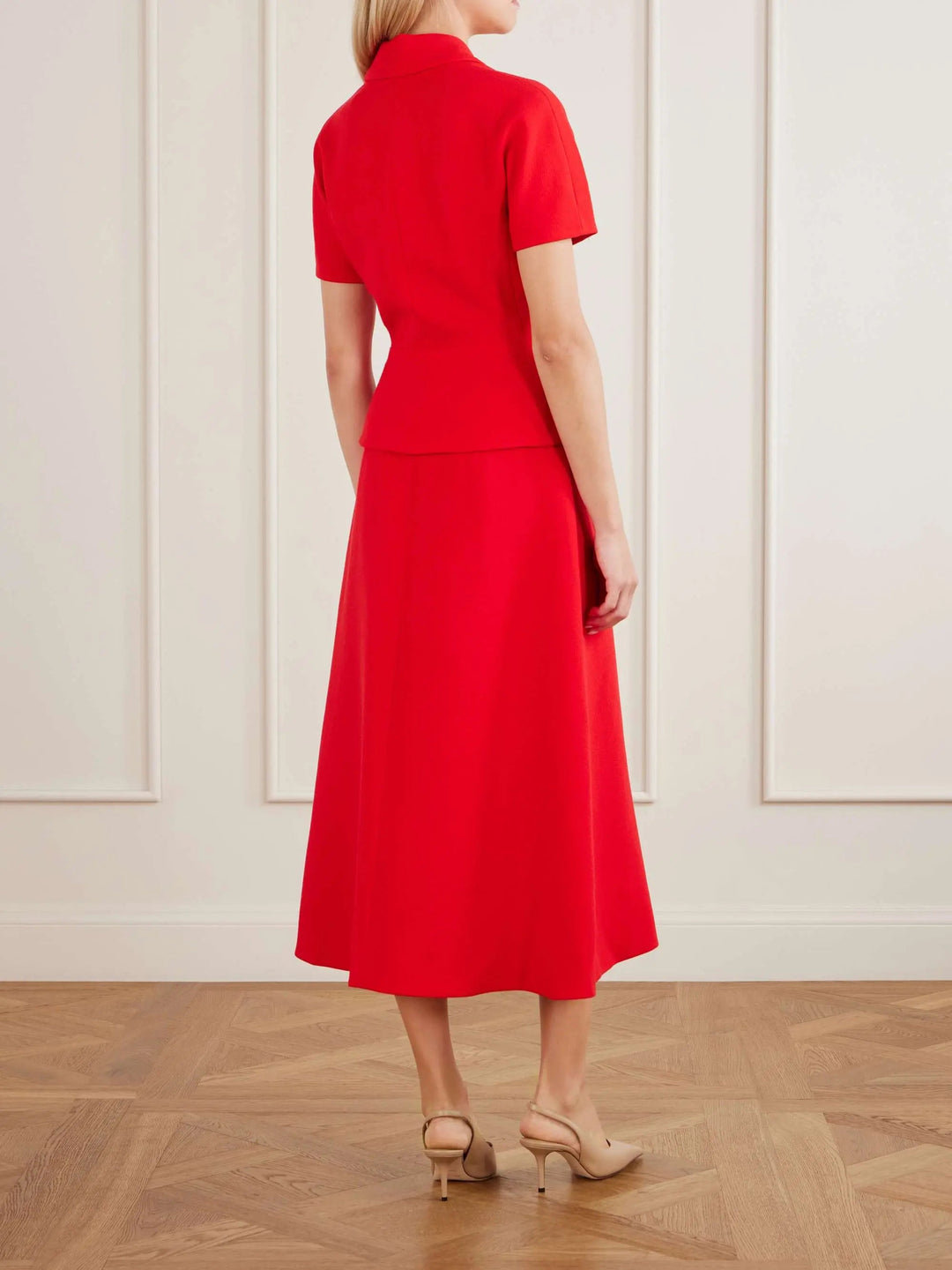 Wool midi dress