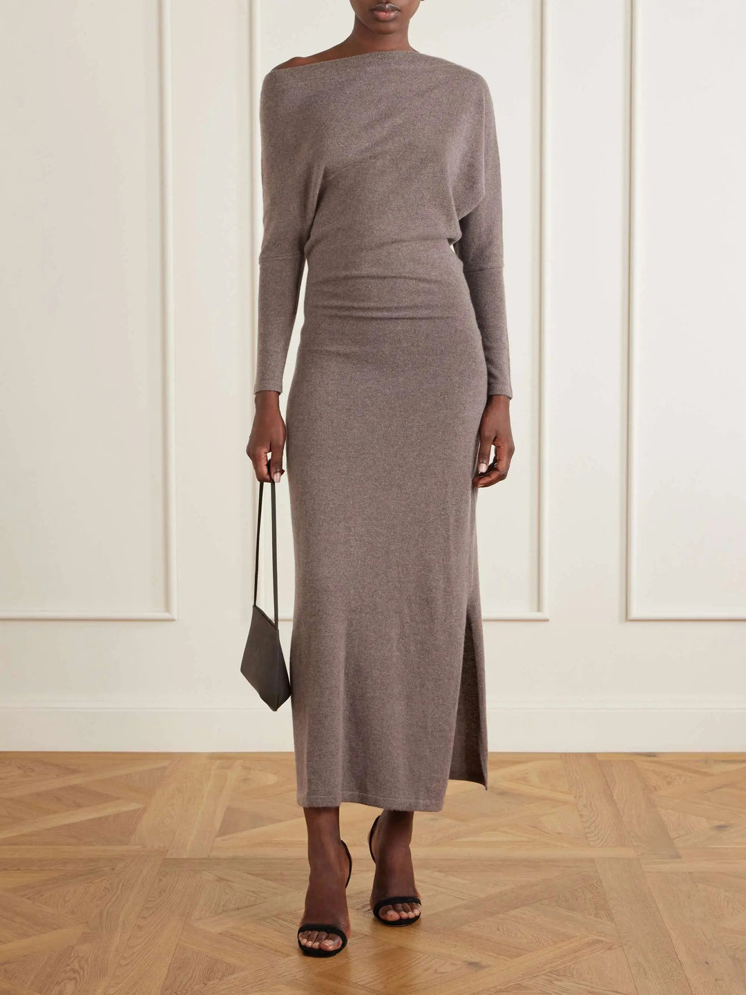 Asymmetric maxi dress