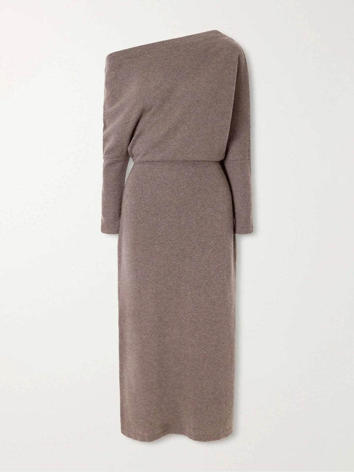 Asymmetric maxi dress