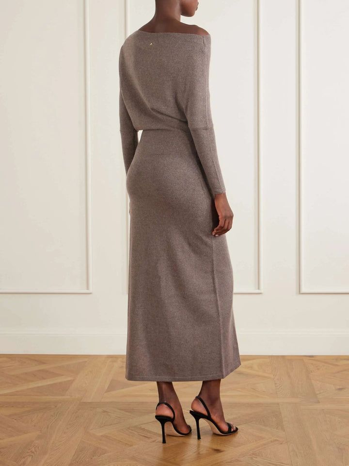 Asymmetric maxi dress