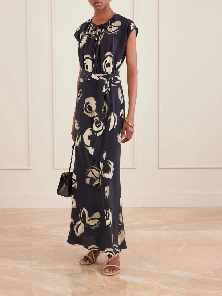Silk maxi dress