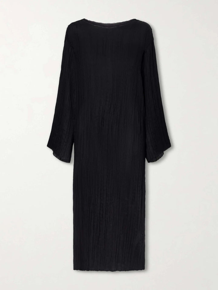 Vertical silk dress