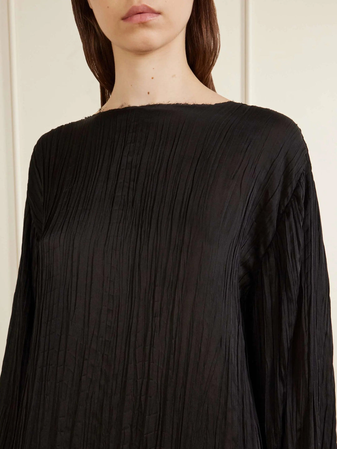 Vertical silk dress