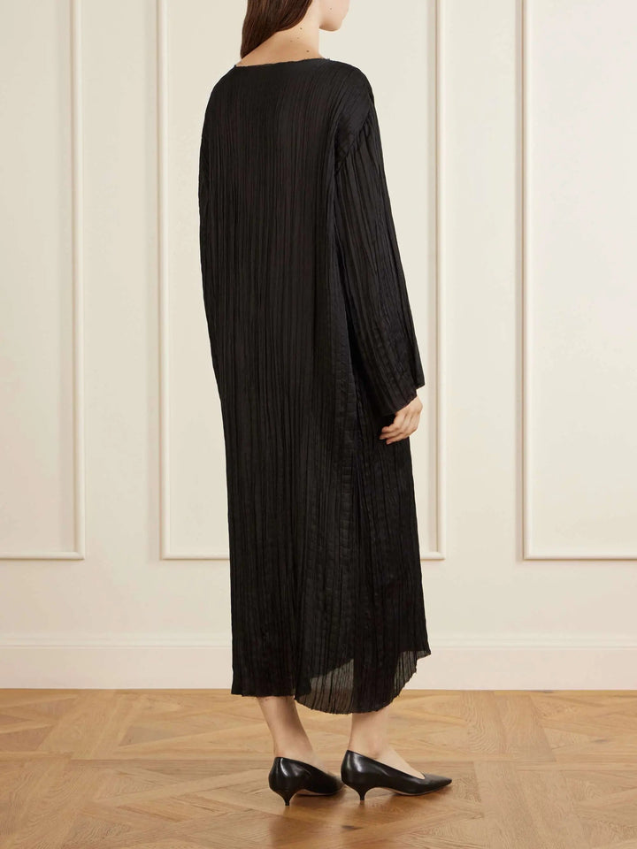 Vertical silk dress