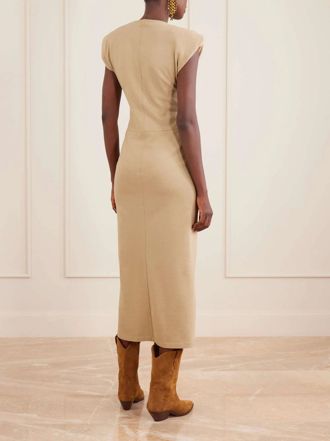 Cotton midi dress