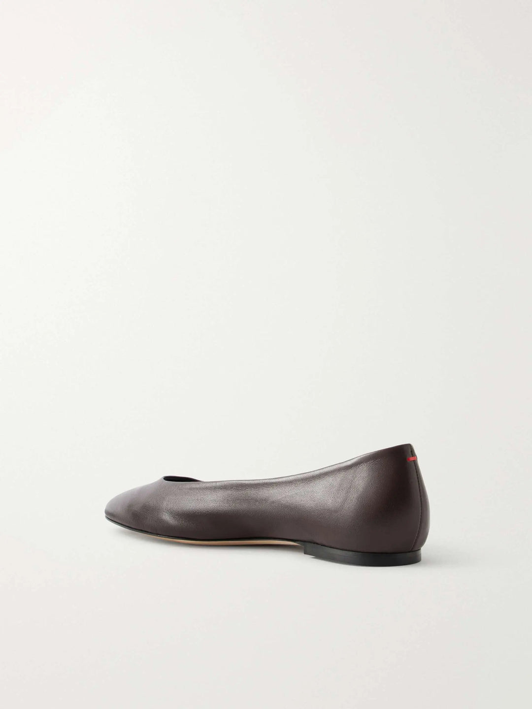Leather ballet flats brown