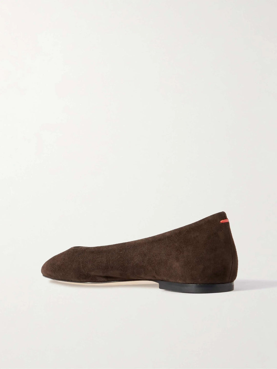 Suede ballet flats brown