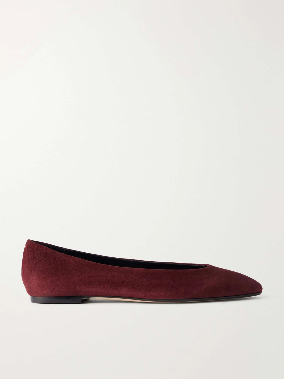 Suede ballet flats Burgundy